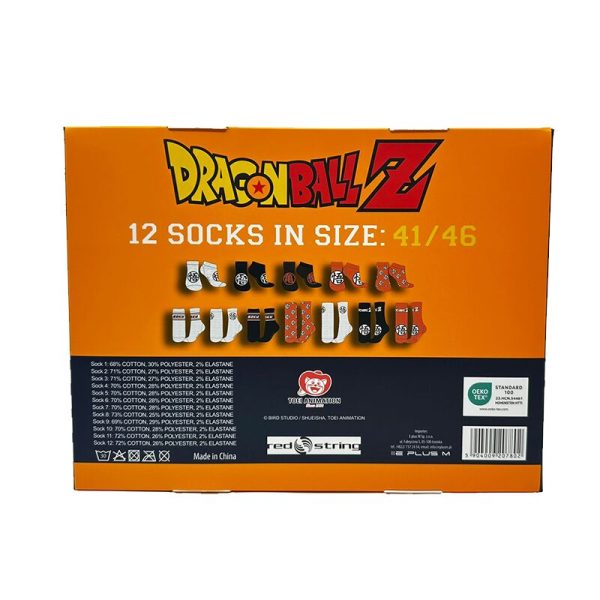 Caja regalo 12 pares calcetines de Dragon Ball - Imagen 2