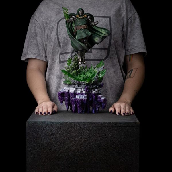 Figura The Infinity Gauntlet Marvel Legends Diorama Estatua 1/10 Art Scale Doctor Doom Deluxe Edition 42 cm - Imagen 10