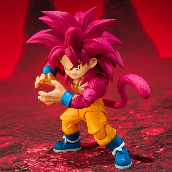 Figura Son Goku Super Saiyan 4 Mini SH Figuarts Dragon Ball Daima - Imagen 4
