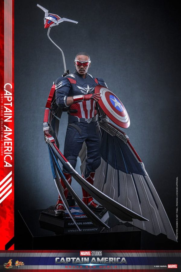 Captain America: Brave New World Movie Masterpiece 1/6 Captain America 30 cm - Imagen 9