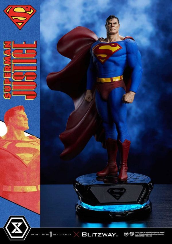 DC Comics Estatua Premium Masterline Series 1/4 Superman Justice Comics 57 cm