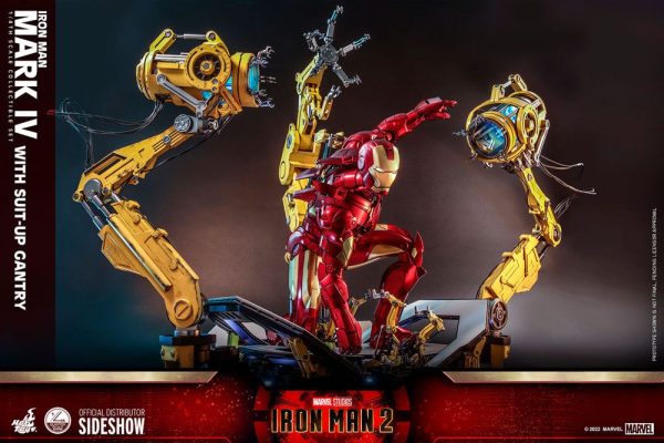 Iron man 2 Figura 1/4 Iron man Mark iv With Suit-up Gantry 49 CM - Imagen 4
