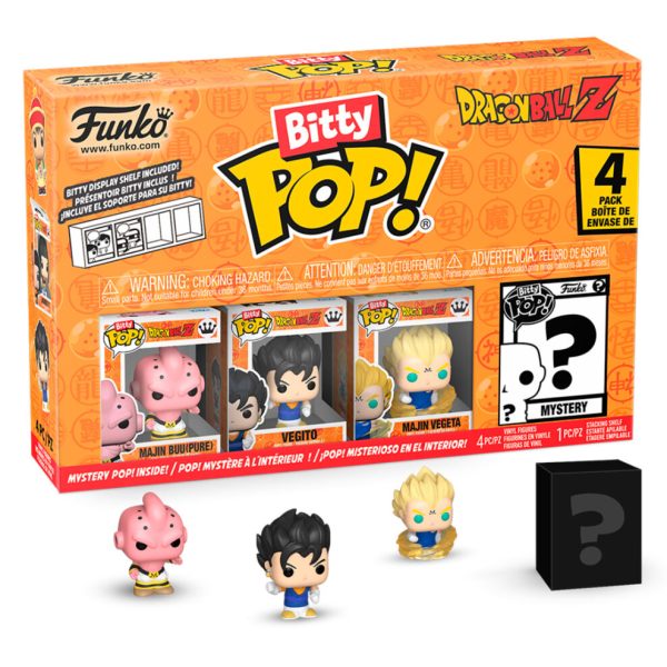 Blister 4 figuras Bitty POP Dragon Ball Z Kid Buu