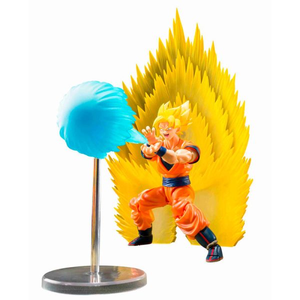 Figura S.H Figuarts Super Saiyan Son Goku Teleport Kamehameha Dragon Ball 15cm