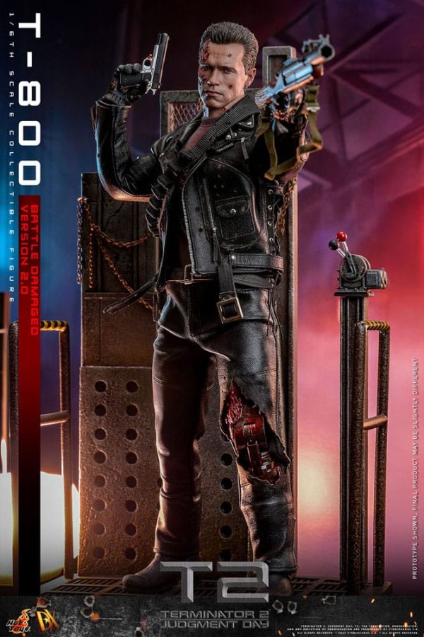 Terminator 2 Figura 1/6 Movie Masterpiece T-800 Battle Damaged Version 2.0 32 cm - Imagen 5