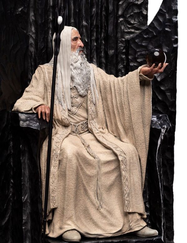 El Señor de los Anillos Estatua 1/6 Saruman the White on Throne 110 cm - Imagen 3